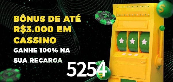 5254 melhor bônus de depósito