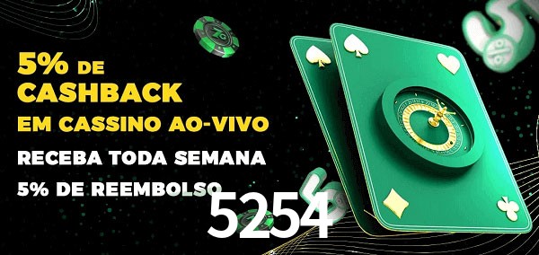 Promoções do cassino ao Vivo 5254